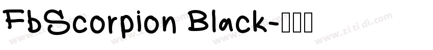 FbScorpion Black字体转换